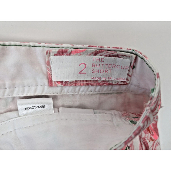 LILLY PULITZER Ladies Buttercup Shorts PINK COLONY Flamingo Size 2 - Picture 4 of 9